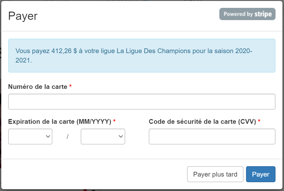 Payer en ligne